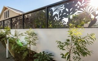 Bar Beach - Urban Oasis - custom laser cut screening with soft eucalypts